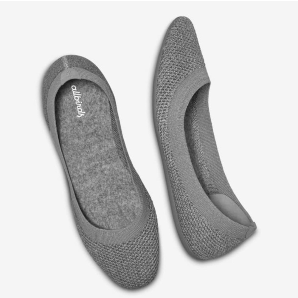 Allbirds Tree Breezers Mist Gray Slipon Flats Size 10